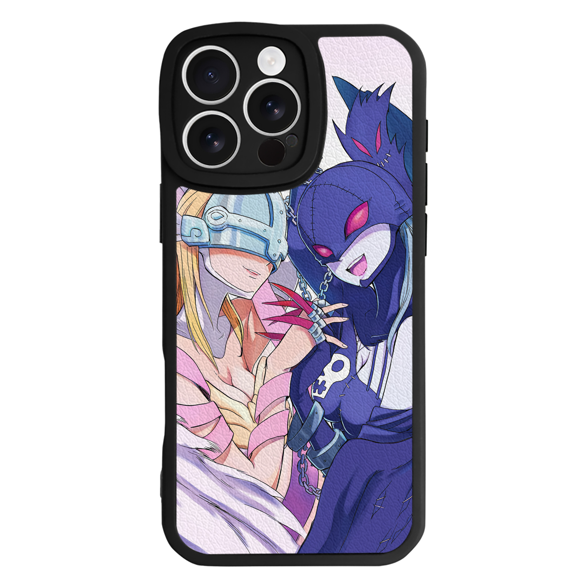 （画像用） Digimon デジタルモンスター/デジモン 【iPhone 16シリーズ対応】シリコンスマホケース（レザー調） 材質：シリコン